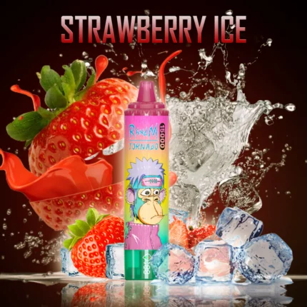 RandM Tornado 15000 – Strawberry Ice
